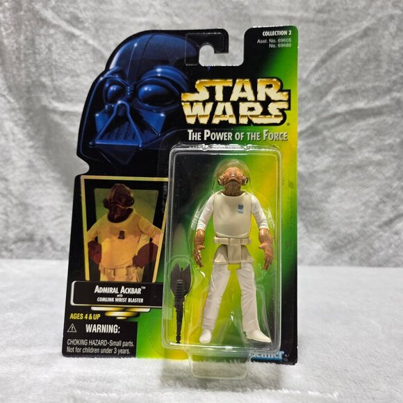 Star Wars POTF Admiral Ackbar 1997 Kenner Action Figure MOC Unopened - Picture 1 of 3